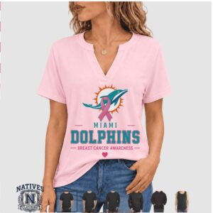 Miami Dolphins Football Faith Over Fear Breast Cancer Awareness T Shirt