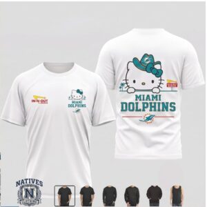 Miami Dolphins Hello Kitty Cowboy Hat T Shirt