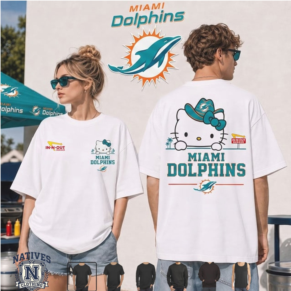 Miami Dolphins Hello Kitty Cowboy Hat T Shirt Miami Dolphins Hello Kitty Cowboy Hat T Shirt