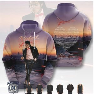 Michael Jackson Billie Jean Sunset Portrait Graphic T Shirt