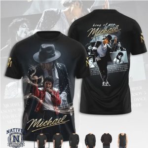 Michael Jackson King Of Pop Red Jacket Music Legend T Shirt