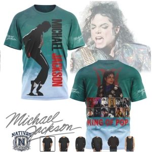 Michael Jackson King Of Pop Vintage Photo Collage T Shirt