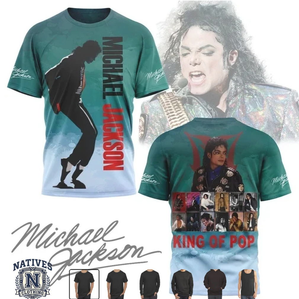 Michael Jackson King Of Pop Vintage Photo Collage T Shirt Michael Jackson King Of Pop Vintage Photo Collage T Shirt