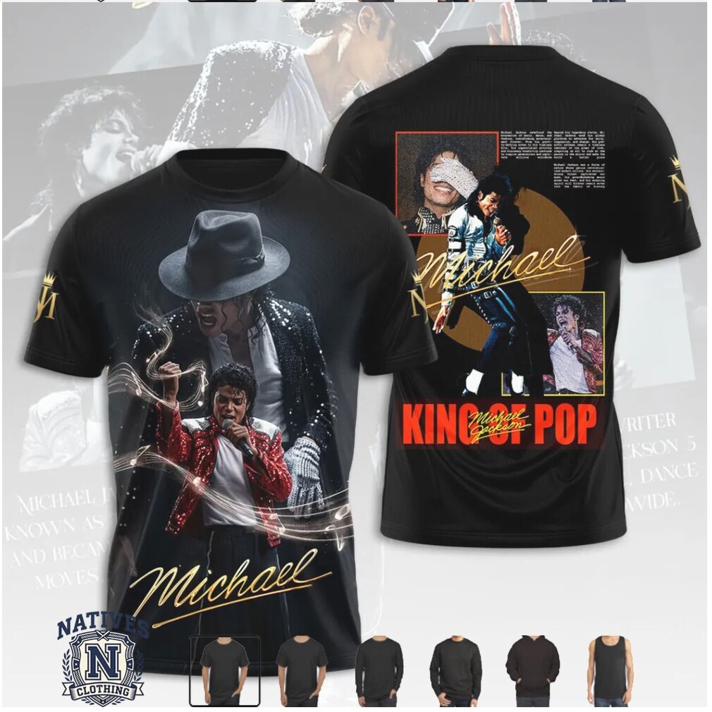 Michael Jackson King Of Pop Vintage Style Graphic T Shirt Michael Jackson King Of Pop Vintage Style Graphic T Shirt