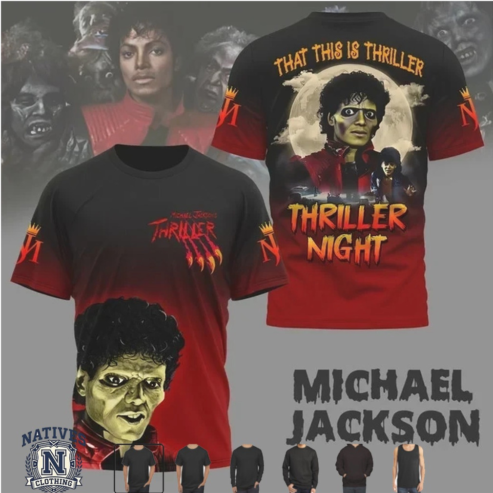 Michael Jackson Thriller Night Zombie Horror Movie T Shirt Michael Jackson Thriller Night Zombie Horror Movie T Shirt