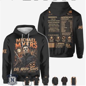 Michael Myers Evil Never Sleeps Halloween Horror Movie Hoodie