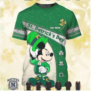 Mickey Mouse St Patricks Day Leprechaun Green Lucky T Shirt