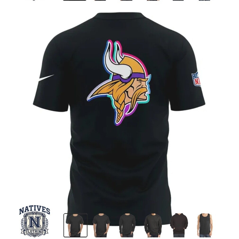 Minnesota Vikings Crucial Catch Intercept Cancer NFL T Shirt Minnesota Vikings Crucial Catch Intercept Cancer NFL T Shirt
