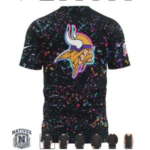 Minnesota Vikings Crucial Catch Paint Splatter NFL T Shirt