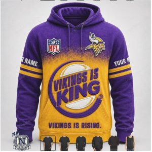 Minnesota Vikings Custom Name Football Fan Apparel Hoodie T Shirt