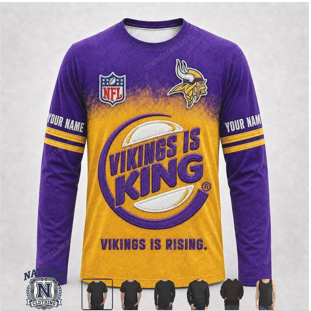 Minnesota Vikings Custom Name Football Fan Apparel Hoodie T Shirt Minnesota Vikings Custom Name Football Fan Apparel Hoodie T Shirt
