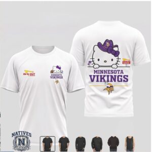 Minnesota Vikings Hello Kitty Cowboy Hat T Shirt