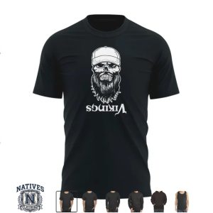 Minnesota Vikings Luke Combs Skull Beard Stadium Fan T Shirt