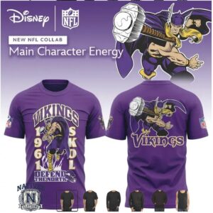 Minnesota Vikings Thor Marvel NFL Collab T Shirt