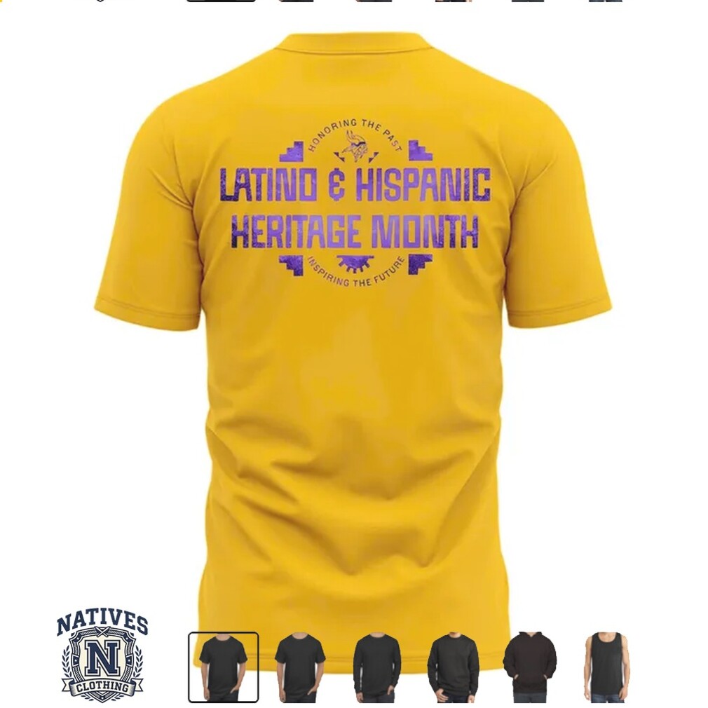Minnesota Vikings Vs Bengals Latino Hispanic Heritage Month Graphic T Shirt Minnesota Vikings Vs Bengals Latino Hispanic Heritage Month Graphic T Shirt