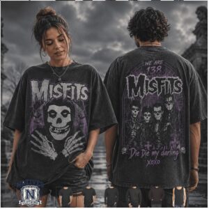 Misfits Die My Darling Punk Rock Skeleton Vintage T Shirt