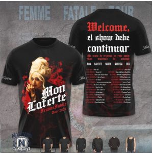 Mon Laferte Femme Fatale Tour 2026 Spanish Quote Graphic T Shirt