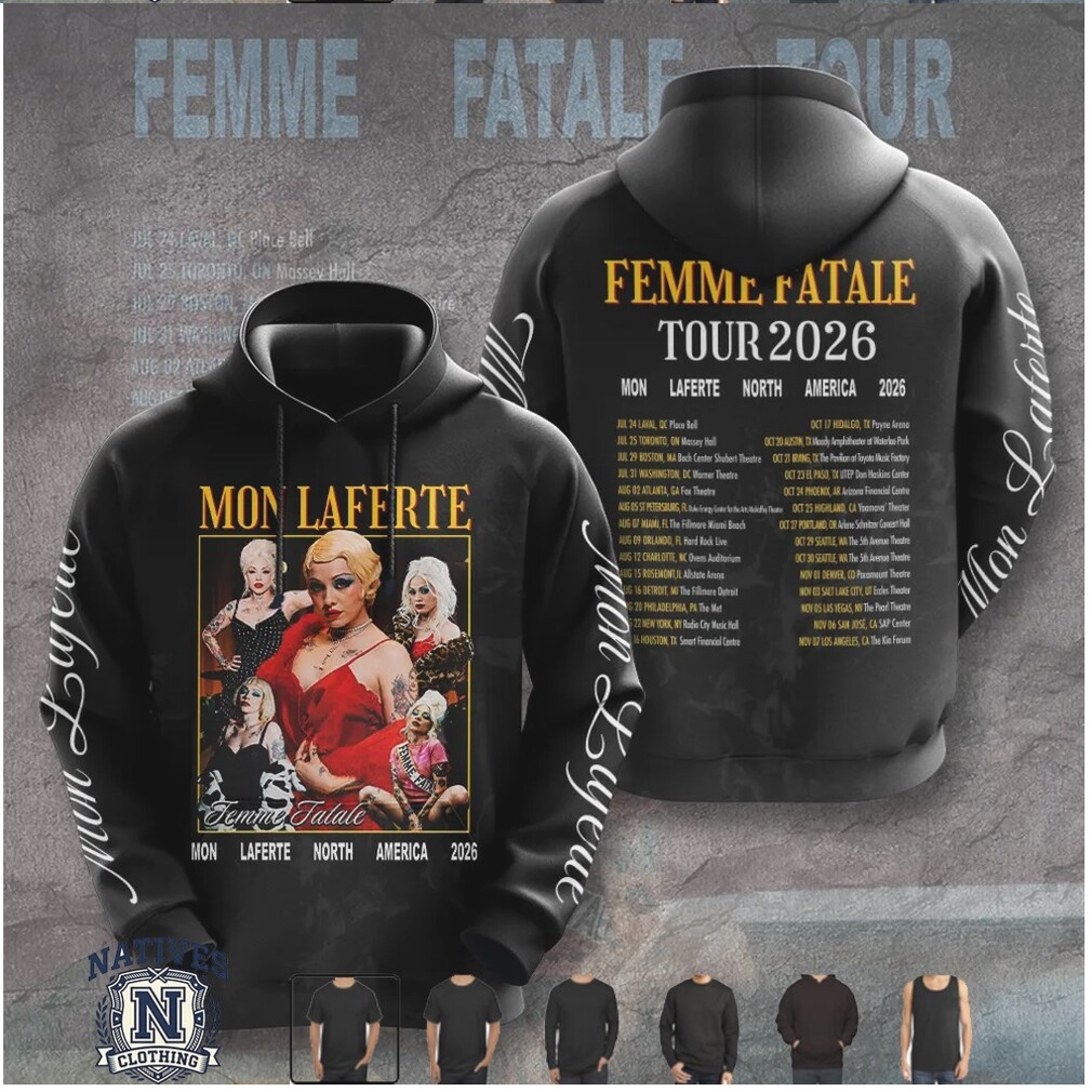Mon Laferte Femme Fatale Tour 2026 Vintage Style Concert Hoodie Mon Laferte Femme Fatale Tour 2026 Vintage Style Concert Hoodie