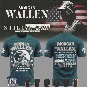 Morgan Wallen Still The Problem Tour 2026 Football T Shirt
