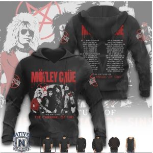 Motley Crue Carnival Of Sins 2026 Tour Pentagram Rock T Shirt