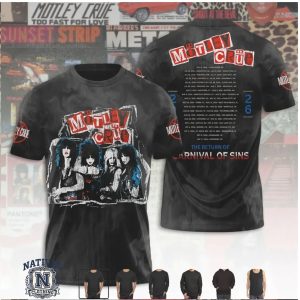Motley Crue Carnival Of Sins Band Members Concert T Shirt