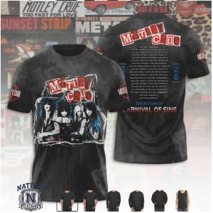 Motley Crue Carnival Of Sins Band Members Concert T Shirt