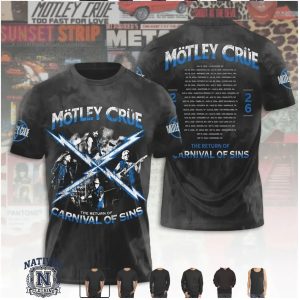 Motley Crue Carnival Of Sins Tour Dates Concert T Shirt