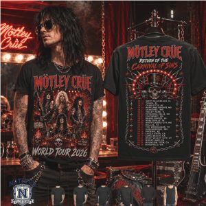 Motley Crue Carnival Of Sins World Tour 2026 Heavy Metal T Shirt