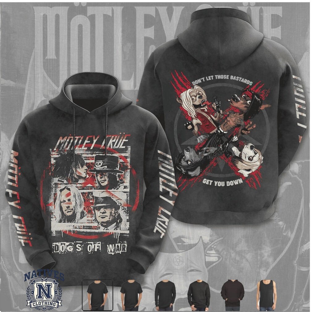 Motley Crue Dogs Of War Bastards Comic Graphic Rock Tour T Shirt Motley Crue Dogs Of War Bastards Comic Graphic Rock Tour T Shirt