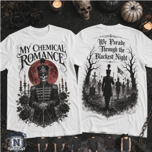 My Chemical Romance Black Parade Skeleton Marching Band Gothic T Shirt