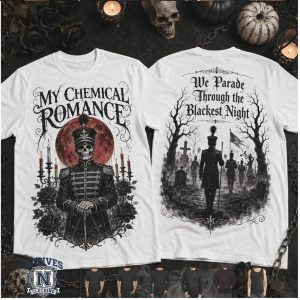 My Chemical Romance Black Parade Skeleton Marching Band Gothic T Shirt