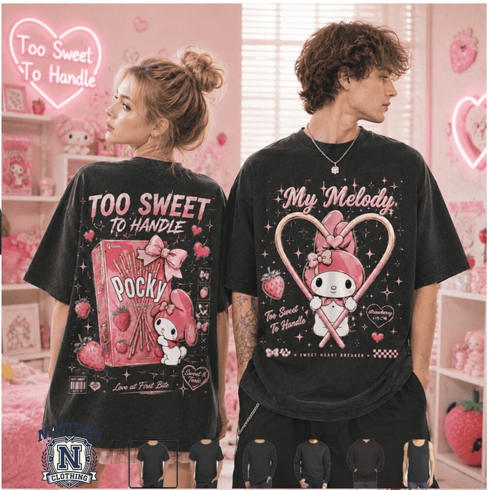 My Melody Pocky Too Sweet To Handle Kawaii Strawberry Graphic T Shirt My Melody Pocky Too Sweet To Handle Kawaii Strawberry Graphic T Shirt
