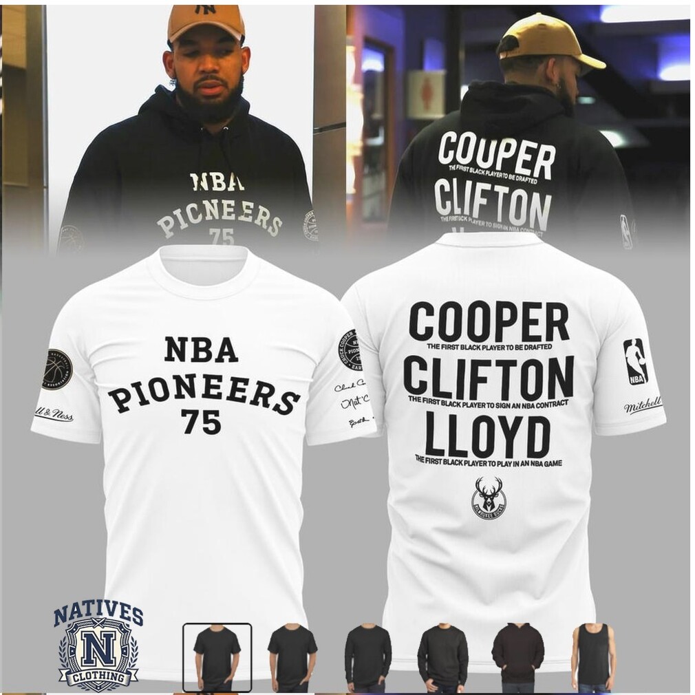 NBA Pioneers 75 Basketball Legends Heritage Team T Shirt NBA Pioneers 75 Basketball Legends Heritage Team T Shirt