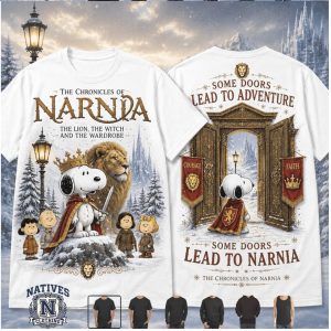 Narnia Snoopy Lion Witch Wardrobe Vintage Fantasy T Shirt