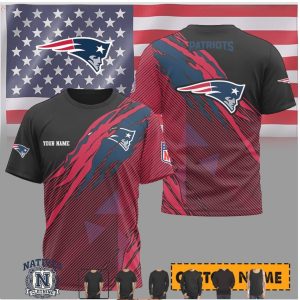 New England Patriots Custom Name Personalized Football T Shirt