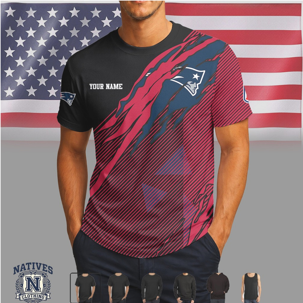 New England Patriots Custom Name Personalized Football T Shirt New England Patriots Custom Name Personalized Football T Shirt