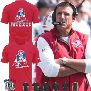 New England Patriots Football Retro Mascot T Shirt