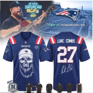 New England Patriots Luke Combs Football Jersey