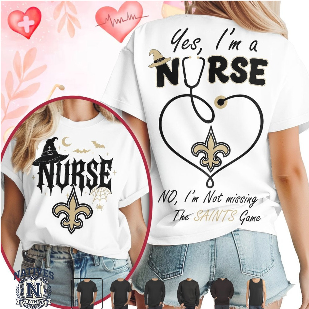 New Orleans Saints Nurse Halloween Stethoscope T Shirt New Orleans Saints Nurse Halloween Stethoscope T Shirt