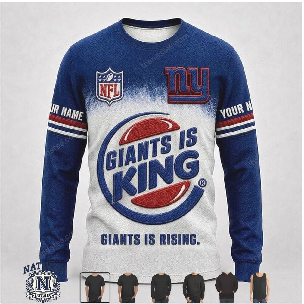 New York Giants Football King Parody Graphic Apparel New York Giants Football King Parody Graphic Apparel