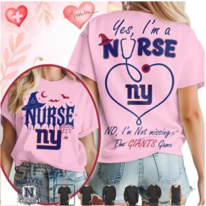 New York Giants Nurse Halloween Stethoscope T Shirt