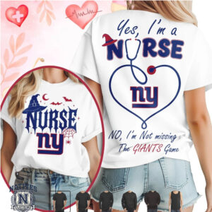 New York Giants Nurse Halloween Stethoscope T Shirt