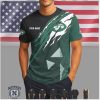New York Giants Custom Name Ripped Style Performance T Shirt New York Giants Custom Name Ripped Style Performance T Shirt