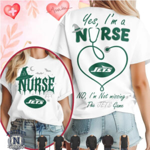 New York Jets Nurse Halloween Stethoscope T Shirt
