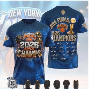 New York Knicks 2026 Nba Finals Champions Jersey Hoodie