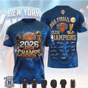 New York Knicks 2026 Nba Finals Champions Jersey Hoodie
