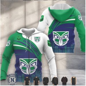 New Zealand Warriors Mascot Graphic Skyline Hoodie T Shirt