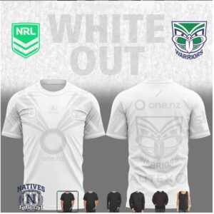 New Zealand Warriors White Out Special Edition Rugby Jersey T Shirt