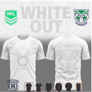 New Zealand Warriors White Out Special Edition Rugby Jersey T Shirt