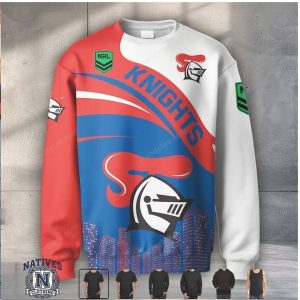 Newcastle Knights NRL City Graphic Printed T Shirt Hoodie